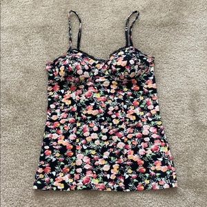 Candie's floral tank top (barely worn)
